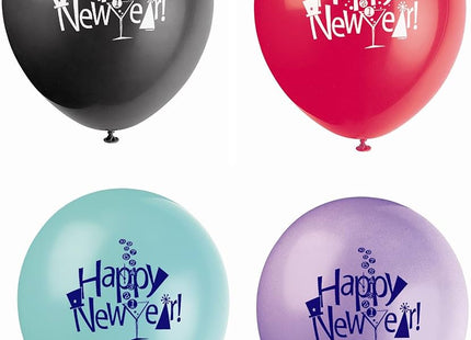 Latexballon Ø30cm New Year Countdown ca. 30cmØ/8 St.