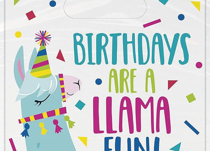 Geschenktüte PVC Birthday Lama 8St.