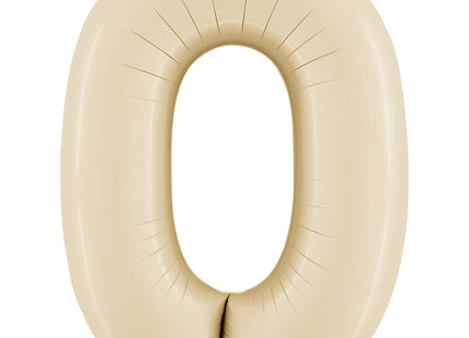 Riesenzahl Folienballon 26"/66cm | Satin Cream #0