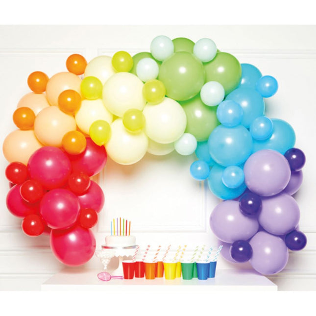 Ballongirlande 78 Ballons | Regenbogen