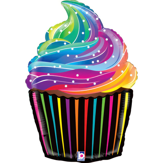 ABC Shape Cupcake Regenbogen 27"