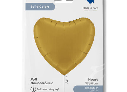 ABC36 Uni Herz 90cmØ, Gold Satin