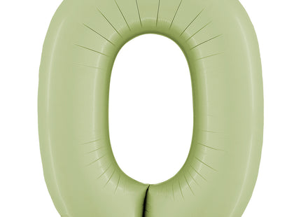 Riesenzahl Folienballon 40"/102cm | Satin Olive #0