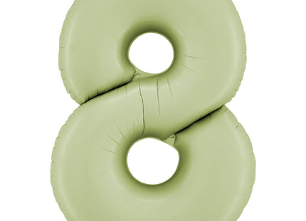 Riesenzahl Folienballon 26"/66cm | Satin Olive #8