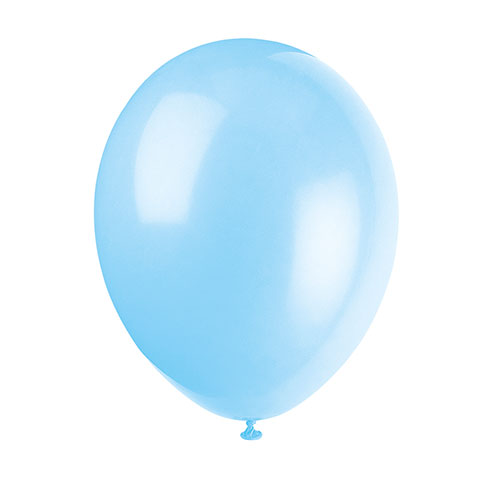 Latexballon Ø30cm Uni ca.30cmØ/10St. Hellblau