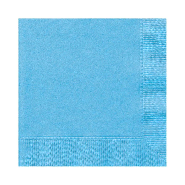 Servietten Uni 25x25cm/20St. Hellblau