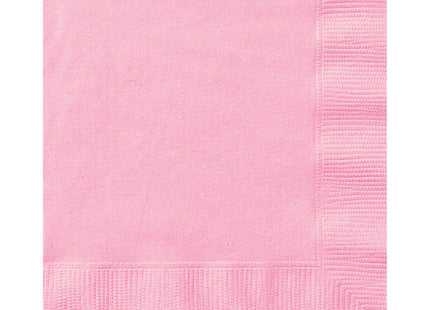 Servietten Uni 25x25cm/20St. Rosa