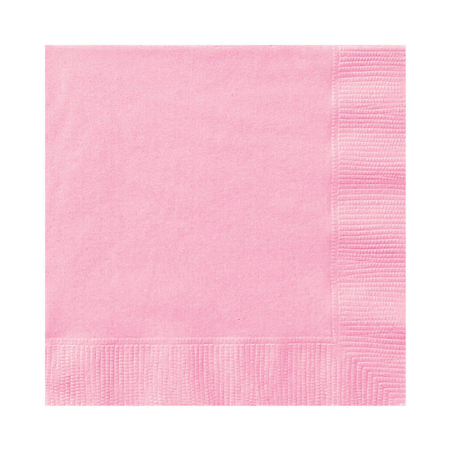 Servietten Uni 25x25cm/20St. Rosa