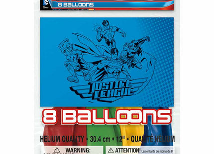 Latexballon Justice League ca. 30cmØ/8Stk.