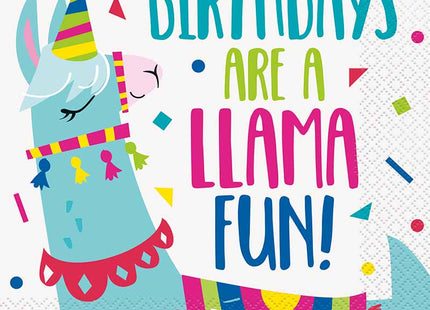 Servietten Lama Birthday 16Stk./33x33cm