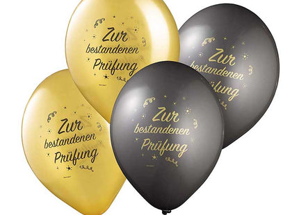 FM-Latexballon zur best. Prüf. ca.33cmØ/8 St. Gold/Antr