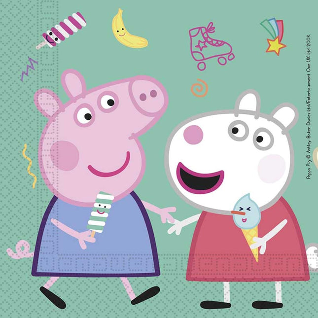 Servietten Peppa Pig 33x33 cm | 20 Stück