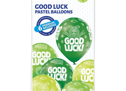 Latexballons Good Luck 12"/ca.30cmØ 6Stk.