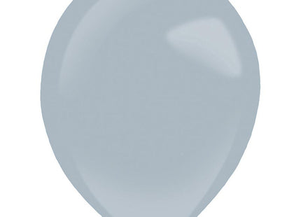 Latexballon Uni Pastell 27,5cmØ/50Stk. | Silber Grau