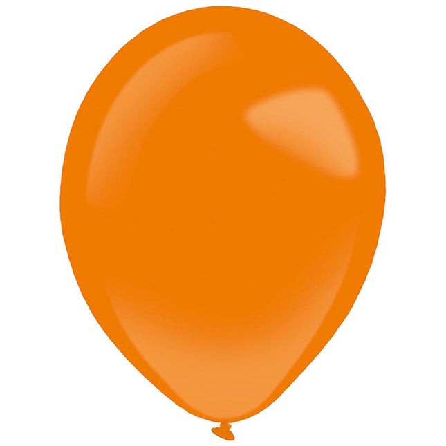 Latexballon Uni Pastell 27,5cmØ/50Stk. | Orange