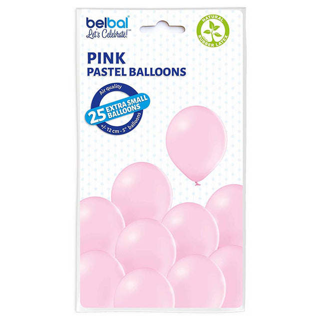 Latexballons Uni ca.12cmØ 25St. Pink 004