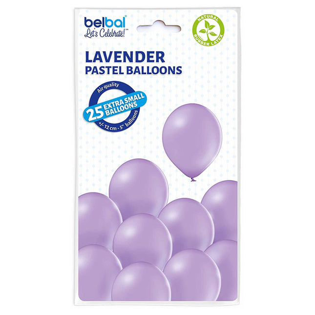 Latexballons Uni ca.12cmØ 25St. Lavendel