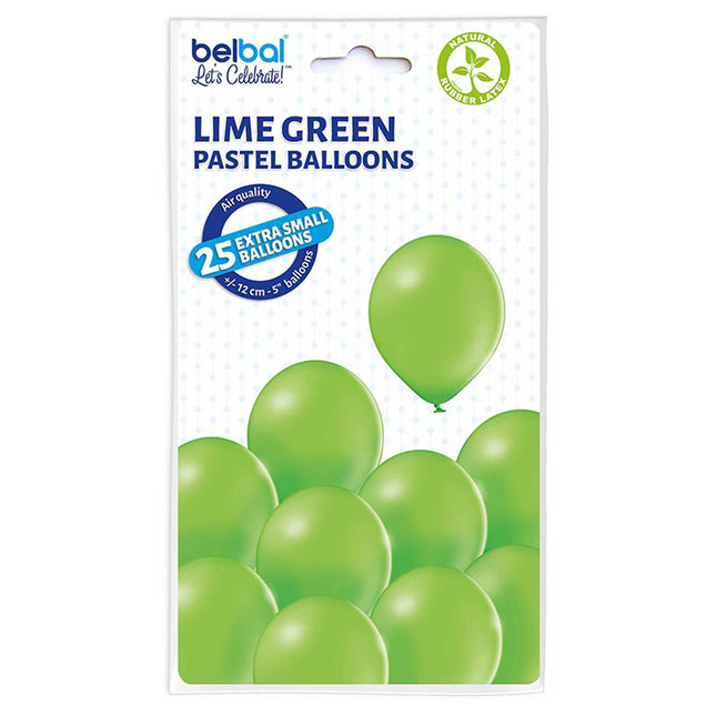 Latexballons Uni ca.12cmØ 25St. Kiwi