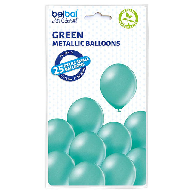 Latexballons Uni Met ca.12cmØ 25St. Grün