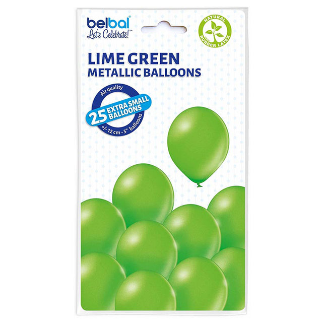 Latexballons Uni Met ca.12cmØ 25St. Limettengrün