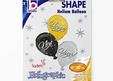 ABC Shape HNY Ballon Trio ca. 101cm Holo