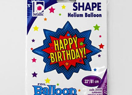 ABC Shape Happy Birthday Superheld 81cm