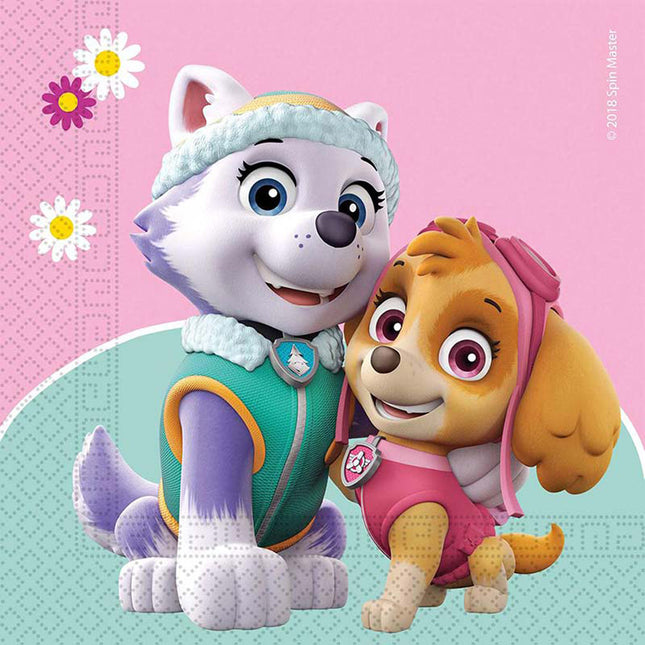 Servietten Paw Patrol 20Stk/33x33cm Skye & Everest