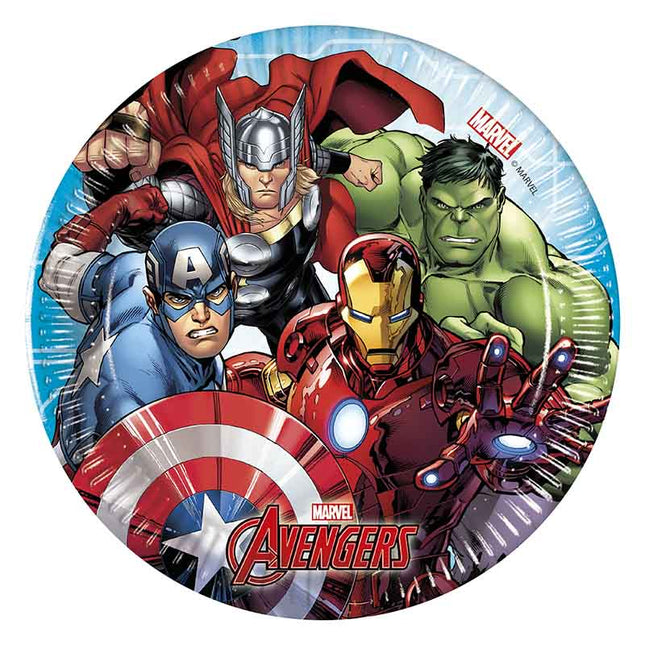 Pappteller Mighty Avengers 20cm/8Stk. FSC