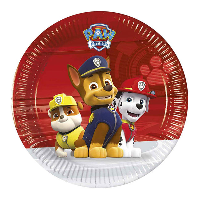 Pappteller Paw Patrol Ready for Action 8St20cm FSC