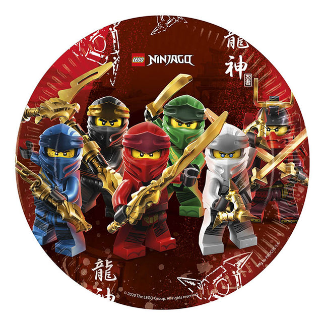 Pappteller Lego Ninjago 23cmØ/8 St. FSC Neu