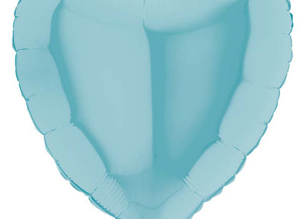 Uni 18 Herz ca. 45 cm ø Pastel blue