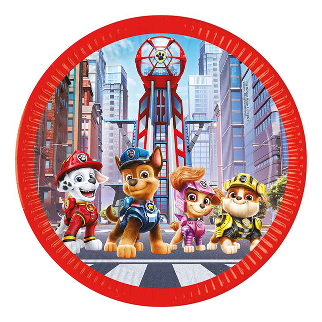 Pappteller Paw Patrol Movie 8Stk./23cm FSC