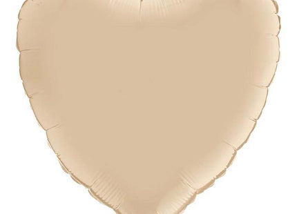 Uni 18 Herz ca. 45 cm ø Creme Satin