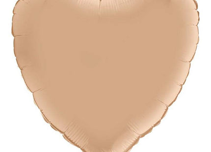 Uni 18 Herz ca. 45 cm ø Nude Satin