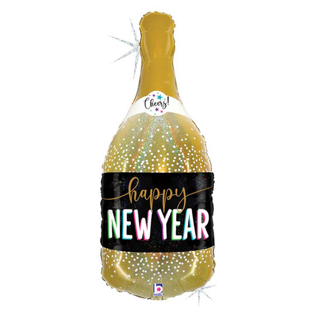 ABC Shape Flasche Happy New Year 36" 91cm