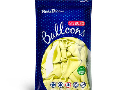 Latexballon 30cmØ Uni Pastell | 50Stk. - Hellgelb