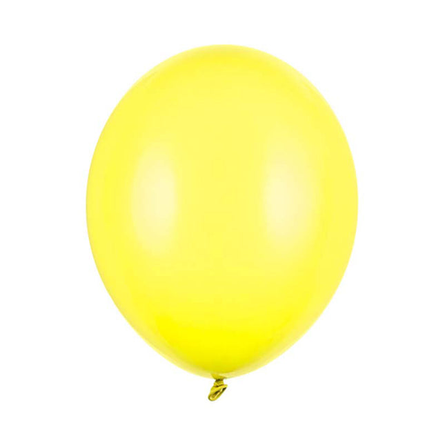 Latexballon 30cmØ Uni Pastell | 50Stk. - Gelb