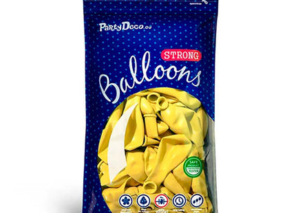 Latexballon 30cmØ Uni Pastell | 50Stk. - Gelb