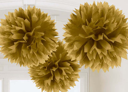 Wabenball Fluffy 40cm/3St. Gold