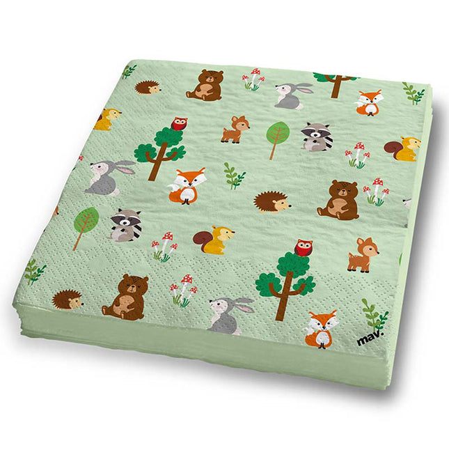 Servietten HB Woodland 33x33cm/ 20St.