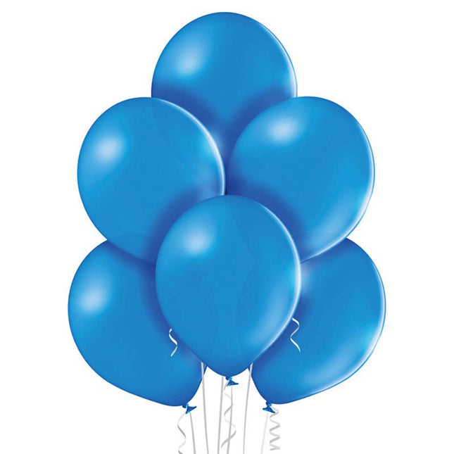 Latexballons Uni ca.30/33cmØ/25St. Mittelblau #012