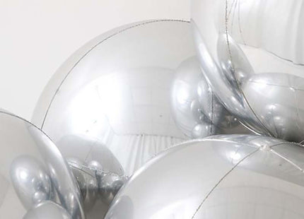 Orbz 4D Globe Silver 15" Bulk