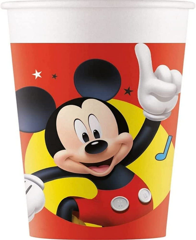 Pappbecher Mickey Noten 200ml/8Stk. FSC