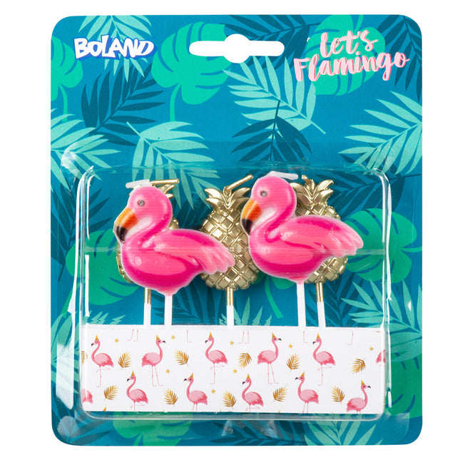 Kerze Picker Flamingo Ananas 5Stk.