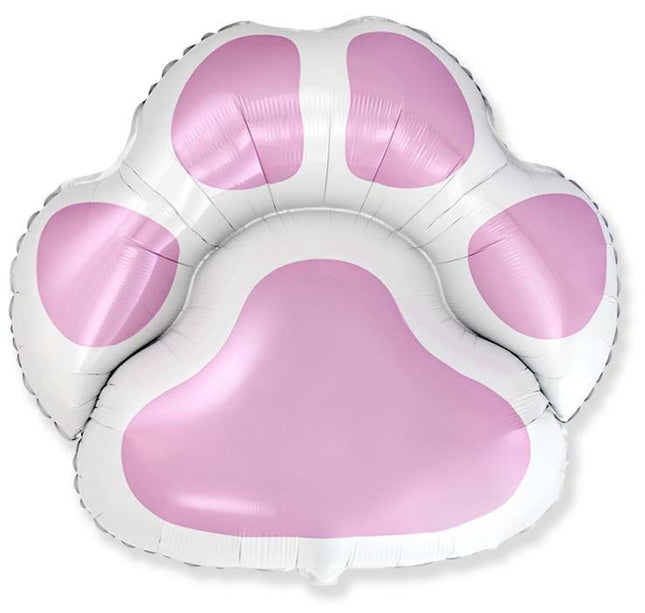 ABC Shape Folienballon Pfote Pink