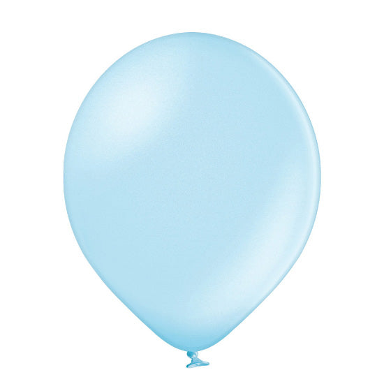 Latexballons Uni Met ca.30/33cmØ/25St. Hellbl #073