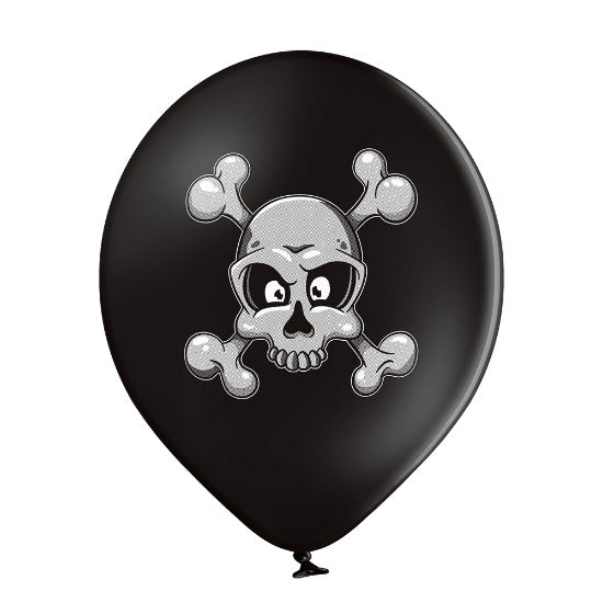 Latexballons Totenkopf ca.30/33cmØ 6St.