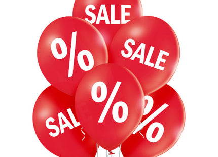 Latexballons Sale 12"/ca.30cmØ 6Stk. | Rot #101 Pastell