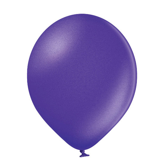 Latexballon Uni Metallic ca.12cmØ/100St. Violett