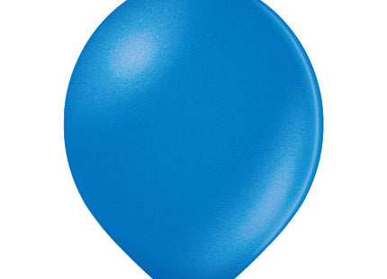 Latexballon Uni Metallic ca.30/33cmØ/100Stk. Blau